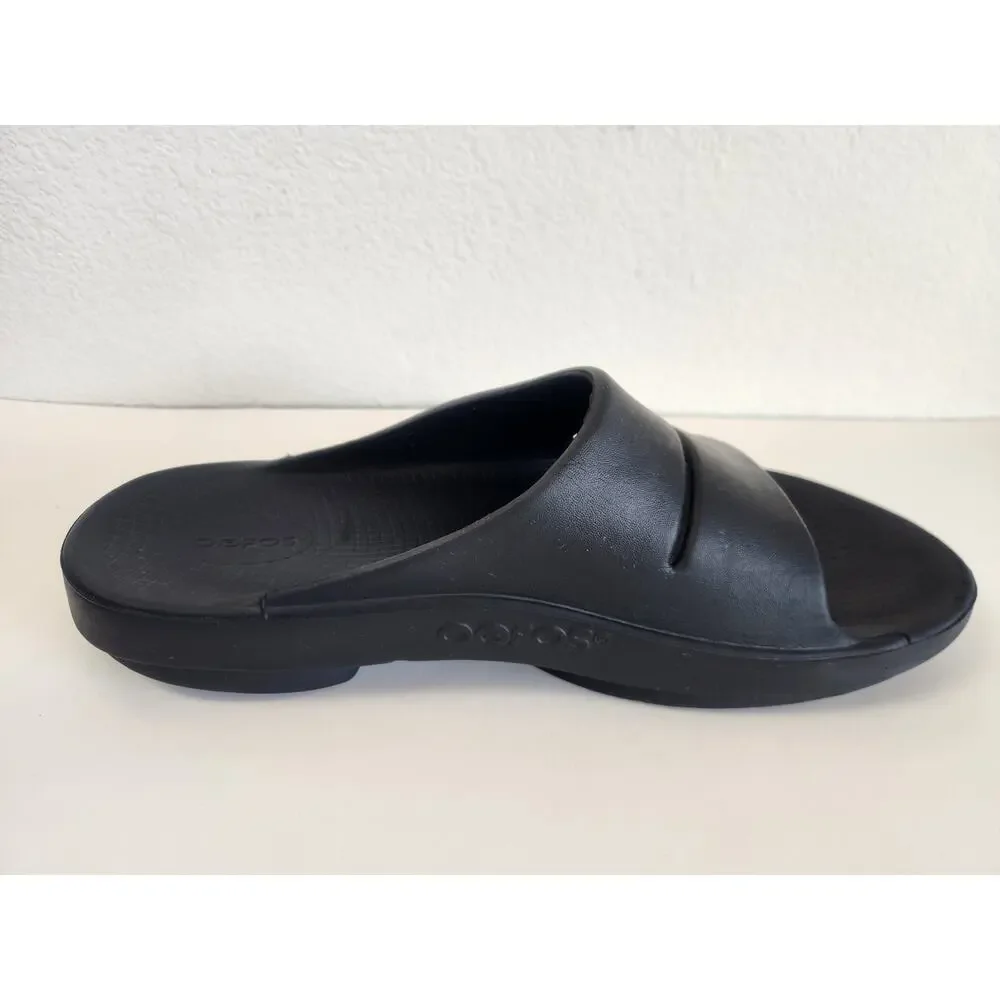 OOFOS Ooahh Recovery Slide Sandals Black Men 13.5